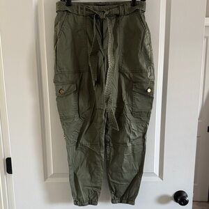 White House Black Market Olive Joggers